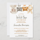 Safari Forest Animal Sheep Raccoon Fox Rabbit Kaart (Voorkant)