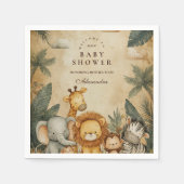 Safari Forest Creatures Baby Shower Servet (Voorkant)