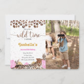 Safari-foto-uitnodiging Kaart (Voorkant)