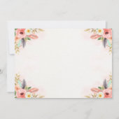 Safari Four Ever Wild Birthday Invitation Boho Kaart (Achterkant)