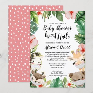 Safari Friends Gender Neutral Baby shower by Mail Kaart