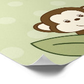 Safari Friends Oerwoud Animal Birthday Banner Sign Poster (Hoek)