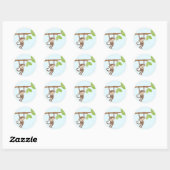 Safari Friends Ronde Sticker (Vel)