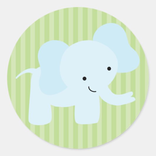 Safari Friends Ronde Sticker (Voorkant)