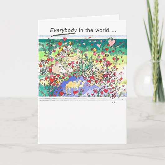 "Safari" Friendship Card Kaart (Voorkant)