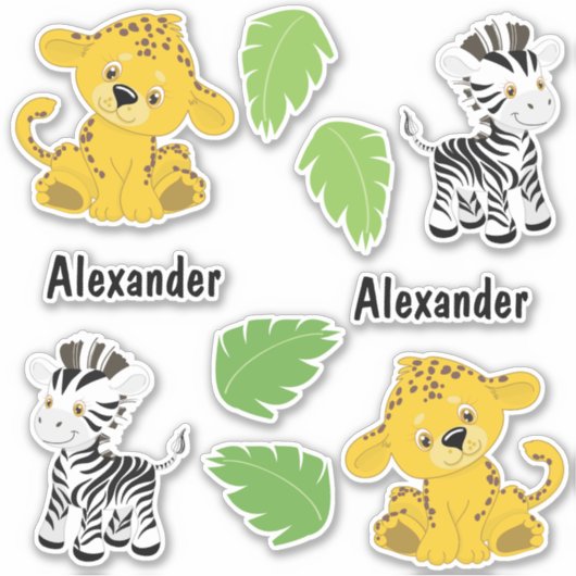 Safari Fun Sticker (Voorkant)