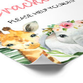 Safari Gedeputeerde Poster van de Birthday Party (Hoek)