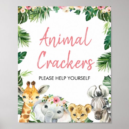 Safari Gedeputeerde Poster van de Birthday Party (Voorkant)