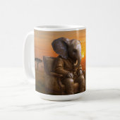 Safari Gentleman Elephant Koffiemok (Voorkant links)
