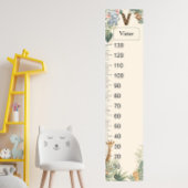 Safari gepersonaliseerde naam monogram V groeigraf Poster