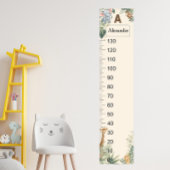 Safari gepersonaliseerde naammonogram A-groei-graf Poster
