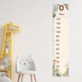 Safari gepersonaliseerde naammonogram O-groei-graf Poster