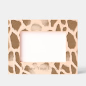 Safari Giraffe Animal Print Gegraveerde Lijstjes (Voorkant)