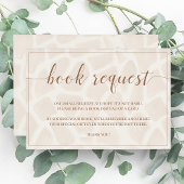 Safari Giraffe Baby shower Book Request Kaart
