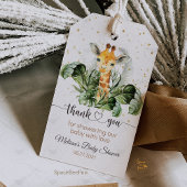 Safari Giraffe Baby shower Cadeaulabel