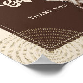 Safari Giraffe Baby shower Kaarten en geschenken Poster (Hoek)