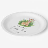 Safari Giraffe baby shower Papieren Bordje (Gekanteld)