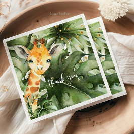 Safari Giraffe Baby shower Servet