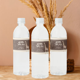 Safari Giraffe Baby shower Waterfles Etiket