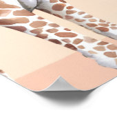 Safari Giraffe Baby shower Welkom Teken Foam Board Poster (Hoek)
