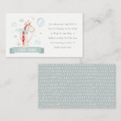 Safari Giraffe Balloon Baby shower Informatiekaartje (Voorkant / Achterkant)