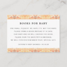 Safari Giraffe Boek Aanvraag Baby shower