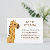 Safari Giraffe Boeken voor Baby | Jungle Baby Borr Informatiekaartje (Staand voorkant)