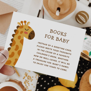 Safari Giraffe Boeken voor Baby   Jungle Baby Borr Informatiekaartje