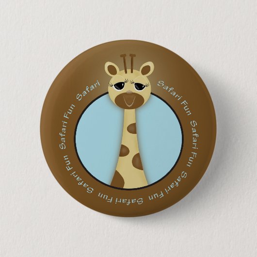 Safari Giraffe Button (Voorkant)