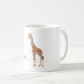 Safari Giraffe Dier Koffiemok (Voorkant rechts)