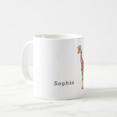 Safari Giraffe Dier Koffiemok (Voorkant links)