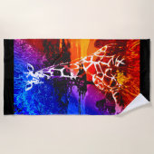 Safari Giraffe Dream Beach Towel Strandlaken (Voorkant)