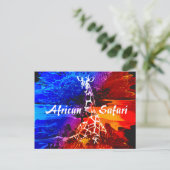 Safari Giraffe Dream Briefkaart (Staand voorkant)