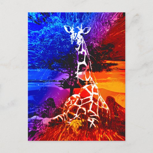Safari Giraffe Dream Briefkaart (Voorkant)