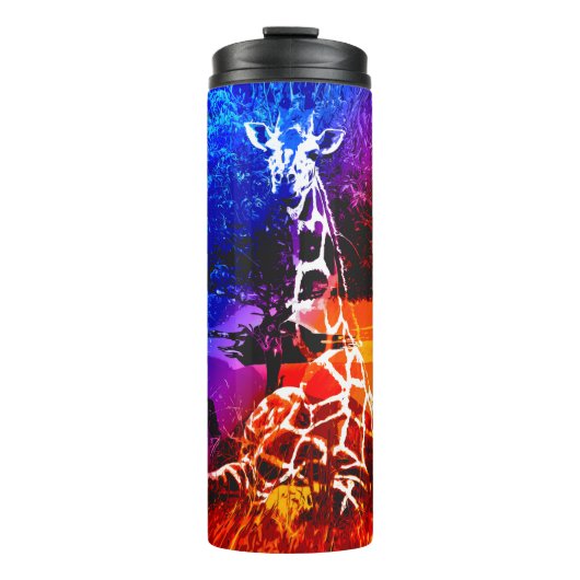 Safari Giraffe Dream Thermal Tumbler Thermosbeker (Voorkant)