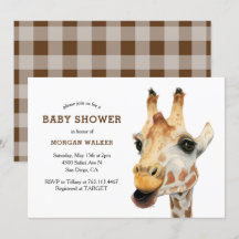 Safari Giraffe Gender Neutral Baby shower