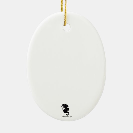 Safari-Giraffe Keramisch Ornament (Achterkant)