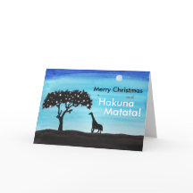 Safari Giraffe Kerst