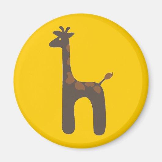 Safari: Giraffe magneet (Voorkant)