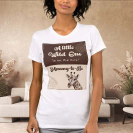 Safari Giraffe Mommy-to-Be Baby shower T-shirt