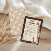Safari-giraffe neutrale babyshower kaart