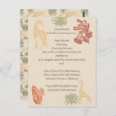 Safari Giraffe & Palm Leaves Baby shower Briefkaart (Voorkant / Achterkant)