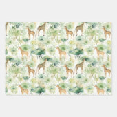 Safari Giraffe Pattern Africa Wildlife Theme Inpakpapier Vel (Voorkant 2)