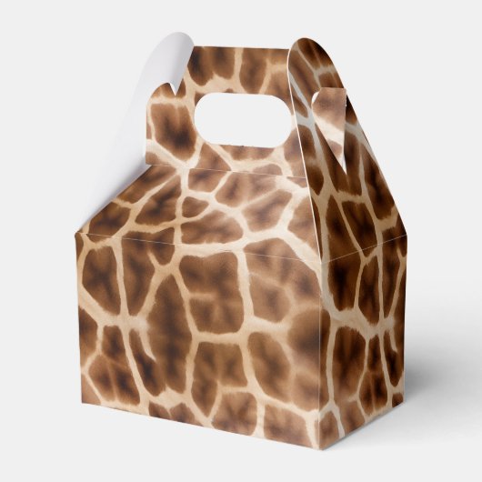 Safari Giraffe Print Bedankdoosjes (Achterkant)