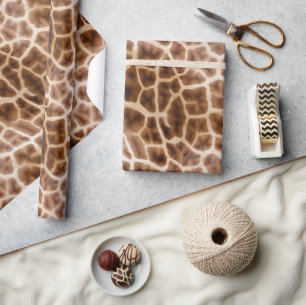 Safari Giraffe Print Cadeaupapier