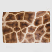 Safari Giraffe Print Golfhanddoek (Horizontaal)