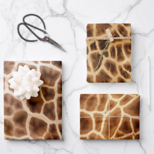 Safari Giraffe Print Inpakpapier Vel