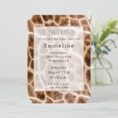 Safari Giraffe Print Kaart (Staand voorkant)