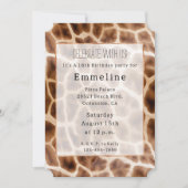 Safari Giraffe Print Kaart (Voorkant)