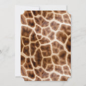 Safari Giraffe Print Kaart (Achterkant)